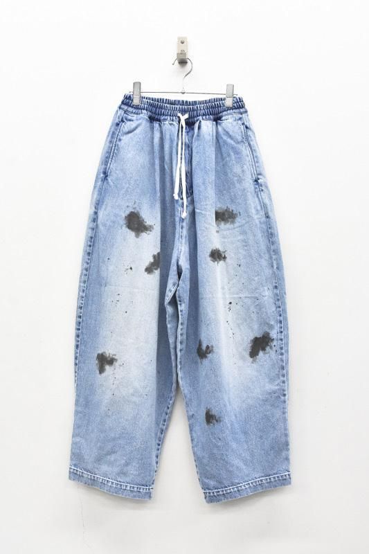 paint denim wide easy pants