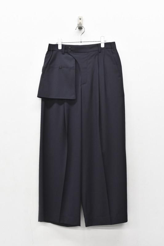 HATRA / Organ Sway Trousers - NAVY - CRACKFLOOR WEBSHOP