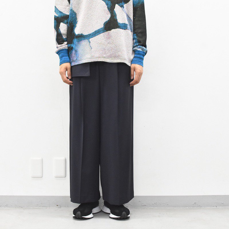 HATRA / Organ Sway Trousers - NAVY - CRACKFLOOR WEBSHOP