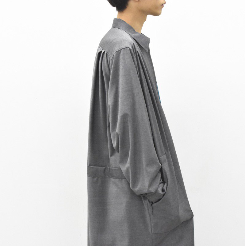 HATRA / Window Over Shirt - GREY - CRACKFLOOR WEBSHOP