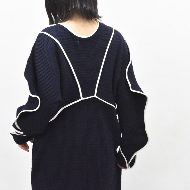 HOUGA / Drawing pullover - NAVY - CRACKFLOOR WEBSHOP