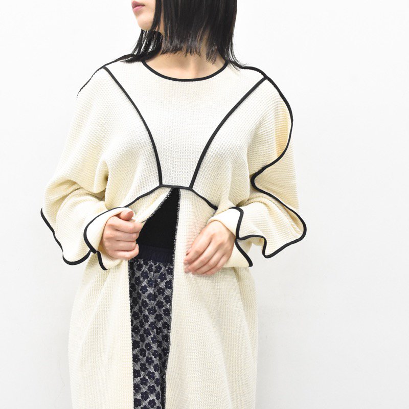 HOUGA / Drawing pullover - WHITE - CRACKFLOOR WEBSHOP