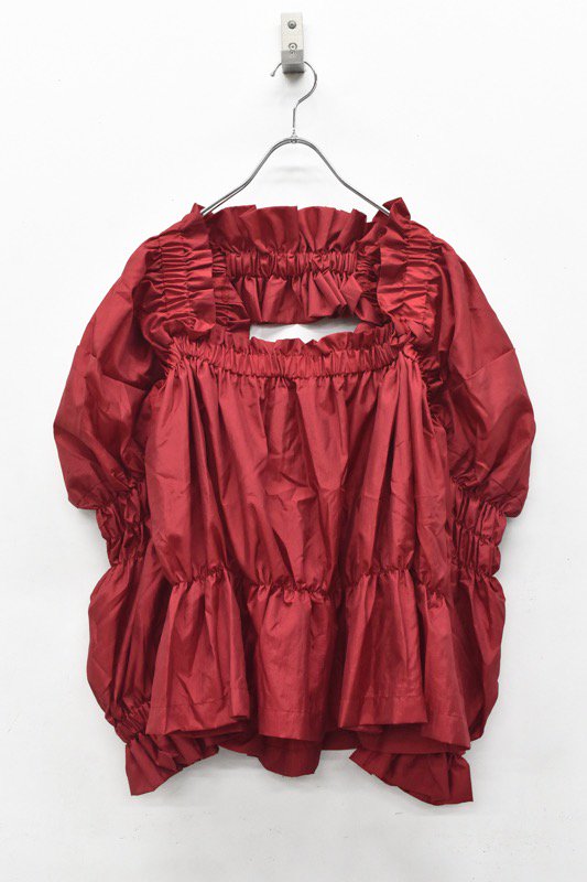 HOUGA / kiki blouse - RED - CRACKFLOOR WEBSHOP