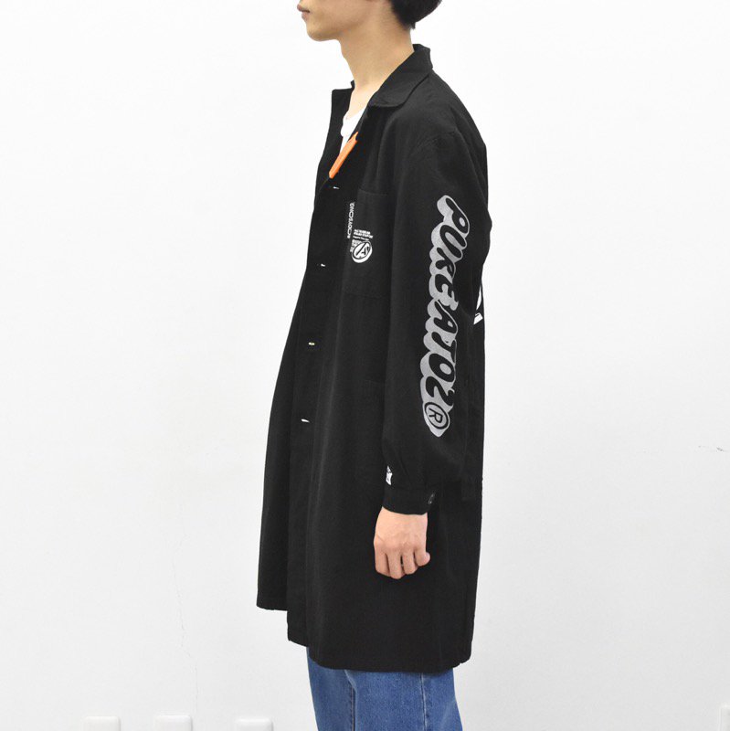 BODYSONG. / AtoZ MILITARY COAT GOT BS - DYED BLACK - CRACKFLOOR WEBSHOP