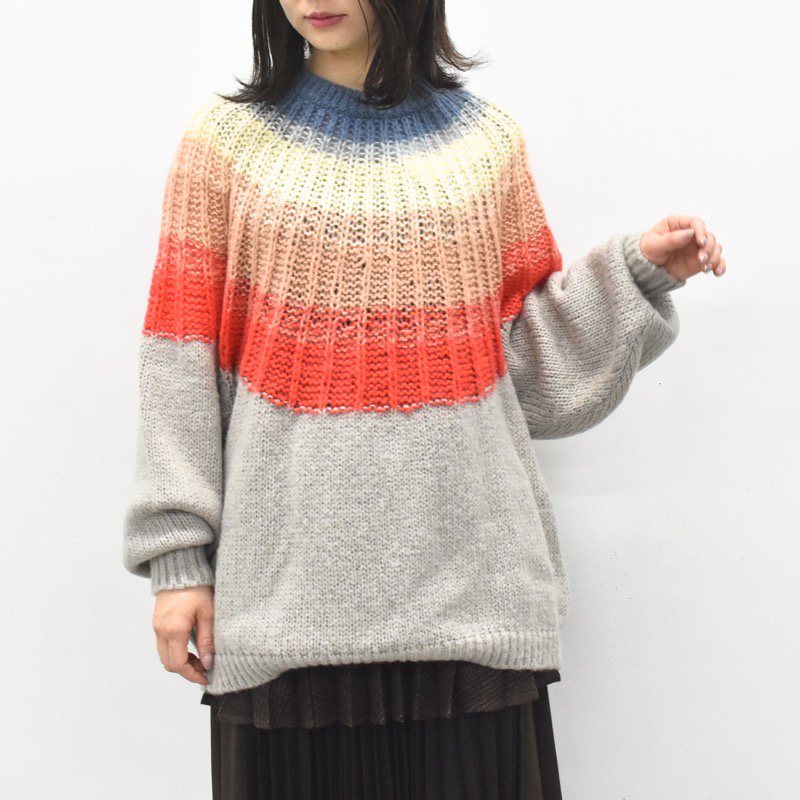 bedsidedrama / Aurora Mohair Knit OP - SUNRISE - CRACKFLOOR WEBSHOP