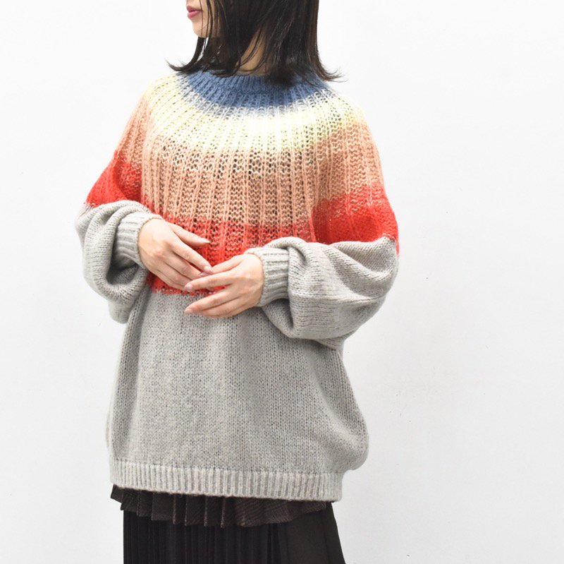 bedsidedrama / Aurora Mohair Knit OP - SUNRISE - CRACKFLOOR WEBSHOP