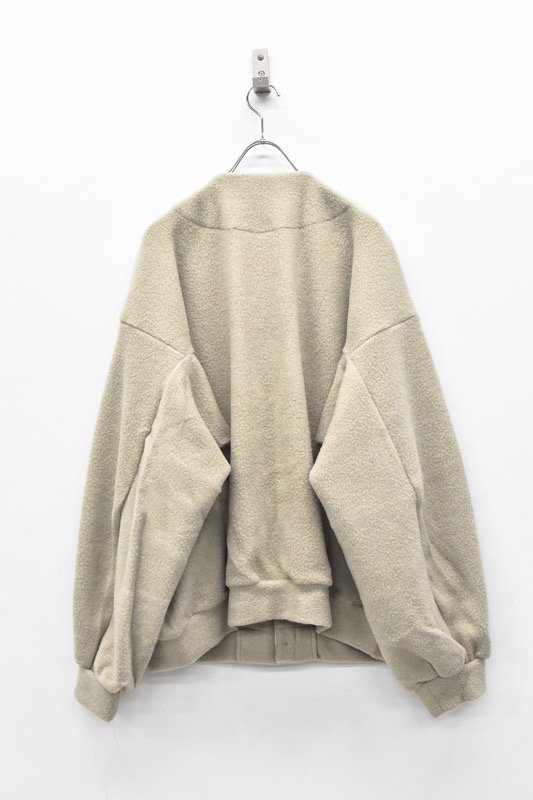 My Beautiful Landlet / PILE NAPPING BRUSHED BLOUSON - BEIGE