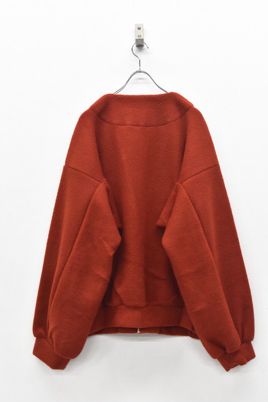 My Beautiful Landlet / PILE NAPPING BRUSHED BLOUSON - RED