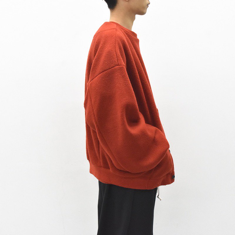 My Beautiful Landlet / PILE NAPPING BRUSHED BLOUSON - RED 