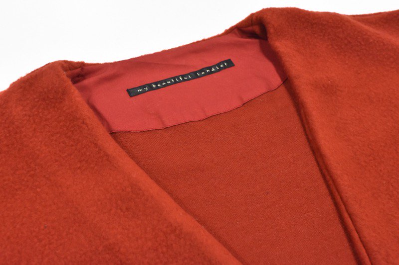 My Beautiful Landlet / PILE NAPPING BRUSHED BLOUSON - RED 