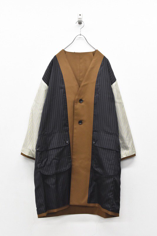 My Beautiful Landlet / HIGH DENSITY GABA REVERSIBLE COAT - BROWN