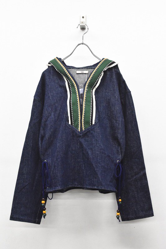 NON TOKYO / DENIM ETHNIC PULLOVER - INDIGO - CRACKFLOOR WEBSHOP