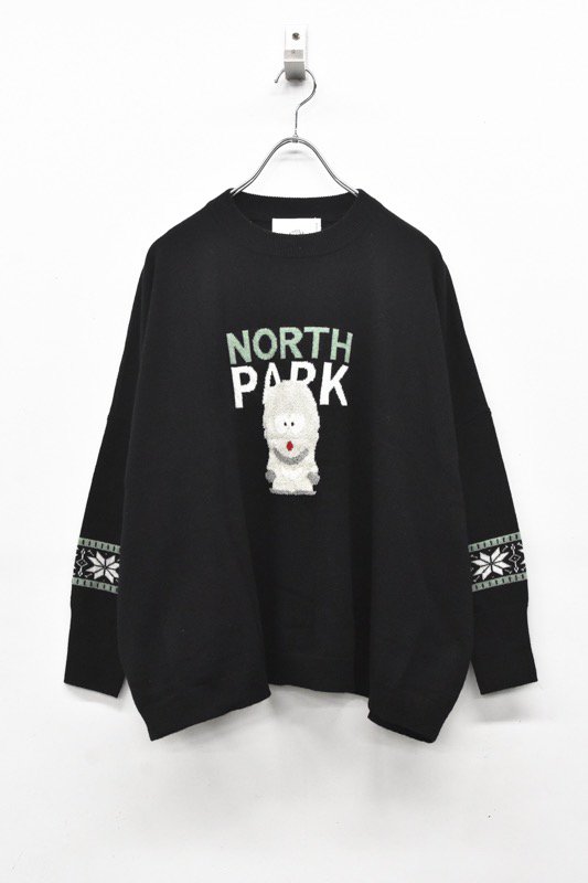 bedsidedrama / NORTH PARK Knit Sweater - BLACK