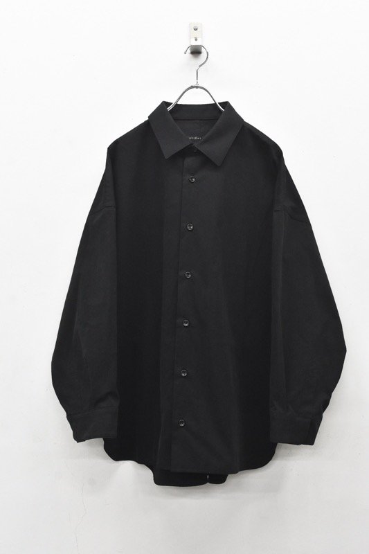 My Beautiful Landlet / COTTON NYLON BIO PEACH BIG SHIRT - BLACK