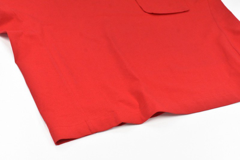 My Beautiful Landlet / OPEN END JERSEY OVERSIZED POCKET T-SHIRT - RED -  CRACKFLOOR WEBSHOP