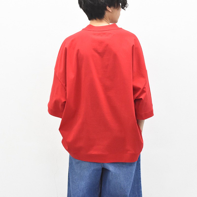 My Beautiful Landlet / OPEN END JERSEY BIG T-SHIRT - RED