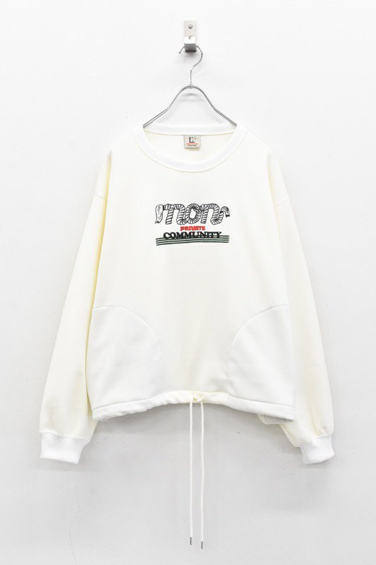 NON TOKYO / JERSEY PULLOVER TOP - WHITE