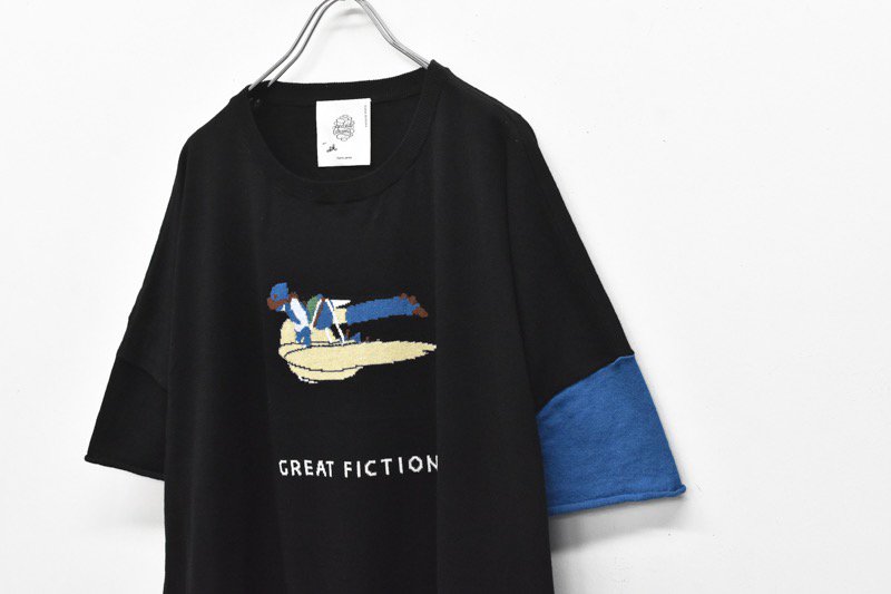 bedsidedrama / GREAT FICTION Knit - BLACK - CRACKFLOOR WEBSHOP