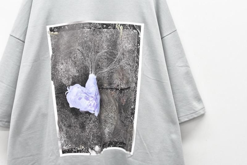 BALMUNG / プリントビッグTシャツ - ミントグレー - 2. Lost Dark matter - CRACKFLOOR WEBSHOP