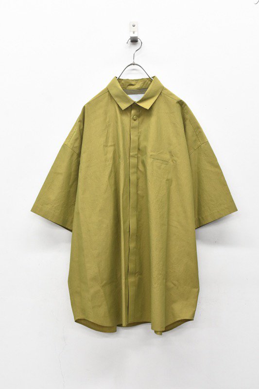 Dulcamara / Sスリーブトレンチシャツ - GREEN - CRACKFLOOR WEBSHOP