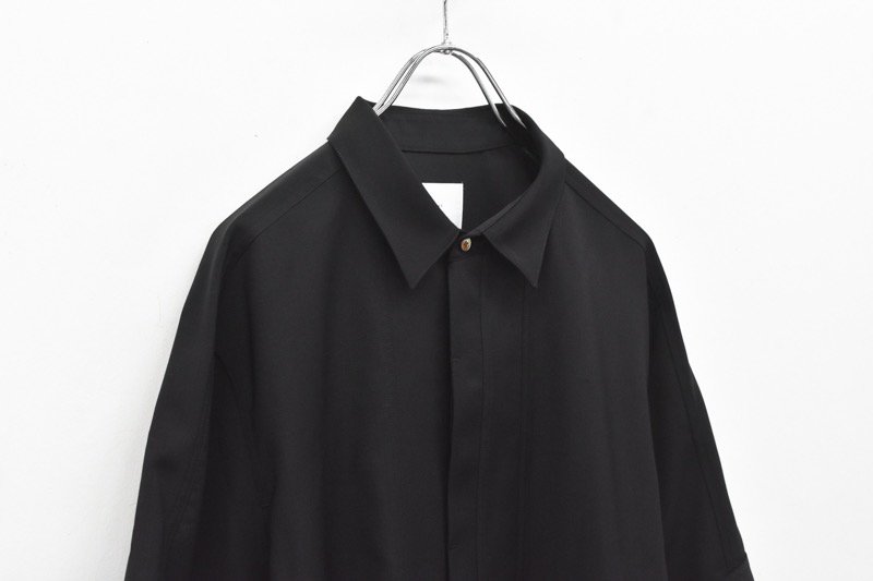 HATRA / Tri Front Shirt - BLACK - CRACKFLOOR WEBSHOP