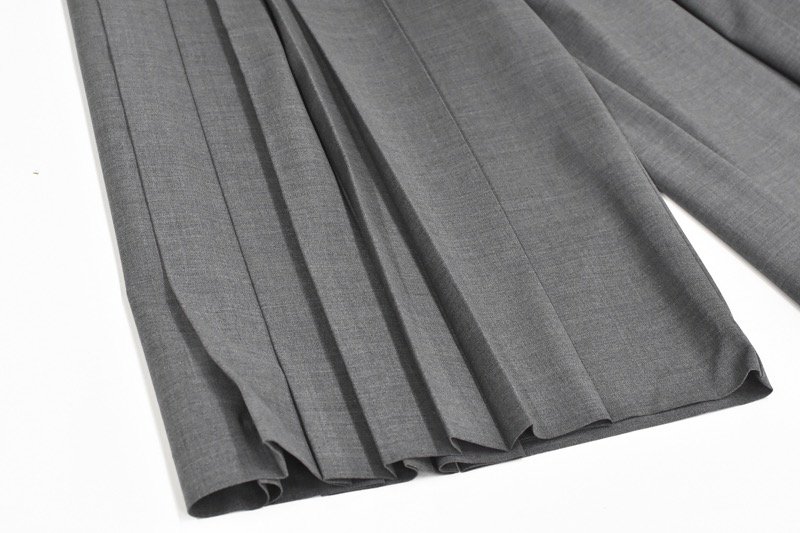 HATRA / Hak Pleats Pants - GRAY - CRACKFLOOR WEBSHOP