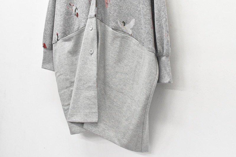 bedsidedrama / GREAT FICTION Gown - GRAY - CRACKFLOOR WEBSHOP