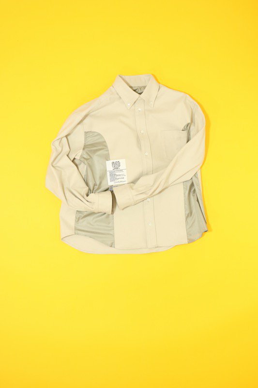 先行予約 elephant TRIBAL fabrics / Inside Out Heavy Flannel BD Shirt - OFF WHITE