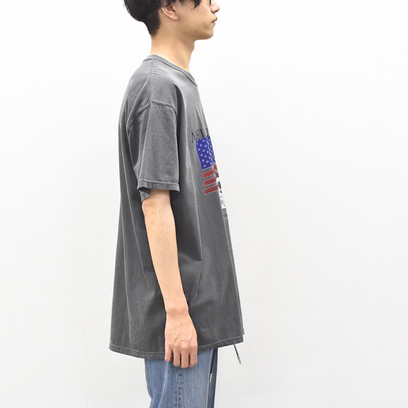 elephant TRIBAL fabrics / THAT DAYS T [NEW STANDARD] - OLD BLACK -  CRACKFLOOR WEBSHOP