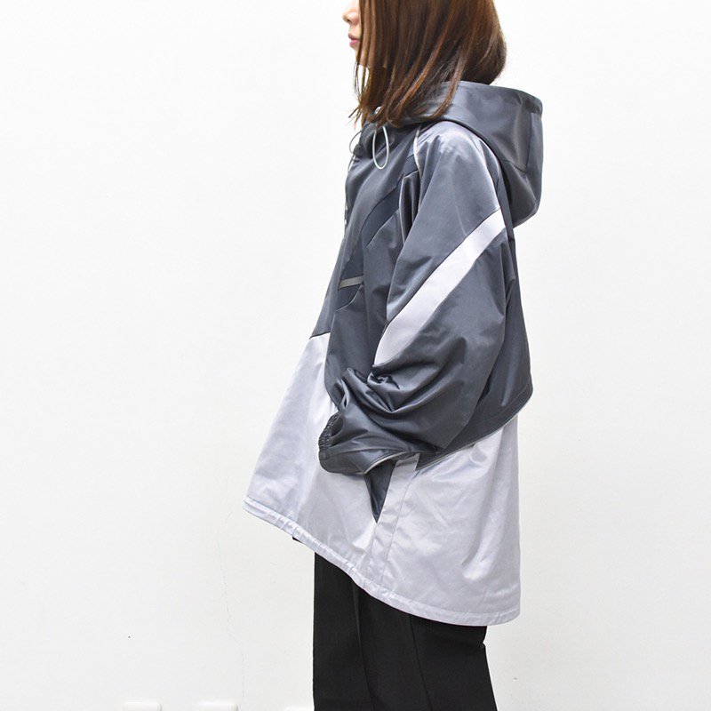 chloma / Y2Kアノラック cord model / BIO NAVY*AQUA SILVER