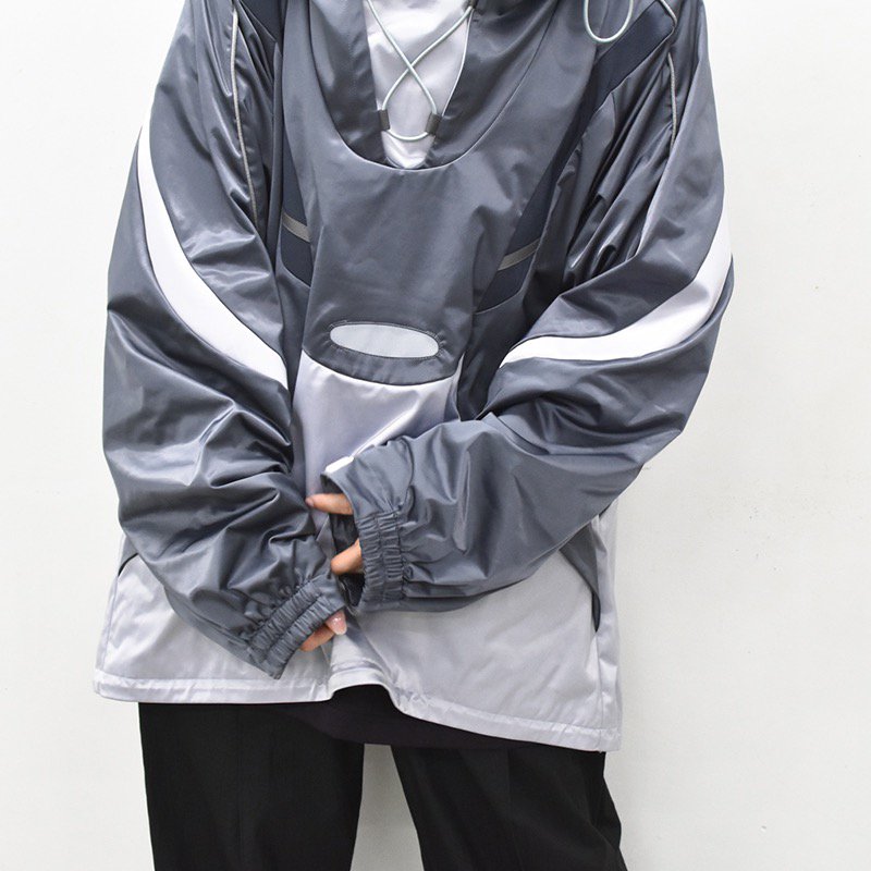 chloma / Y2Kアノラック cord model / BIO NAVY*AQUA SILVER