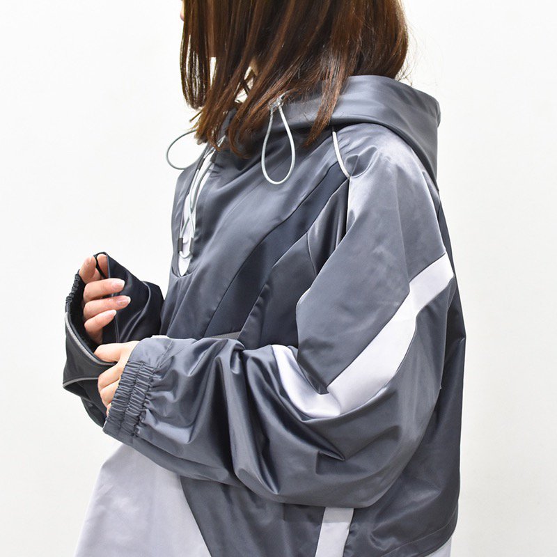 chloma / Y2Kアノラック cord model / BIO NAVY*AQUA SILVER