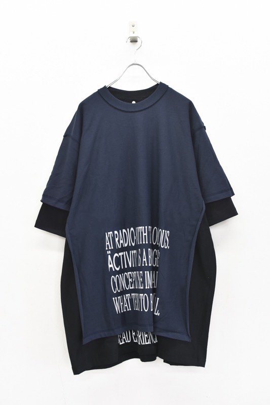 BODYSONG. / DoubleT/TB/RA - NAVY - CRACKFLOOR WEBSHOP