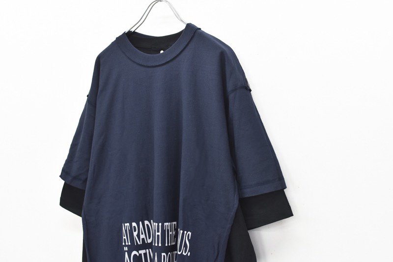 BODYSONG. / DoubleT/TB/RA - NAVY - CRACKFLOOR WEBSHOP