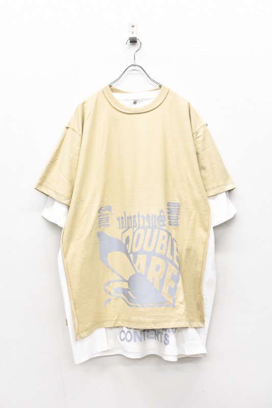 BODYSONG. / DoubleT/TB/RA - BEIGE - CRACKFLOOR WEBSHOP