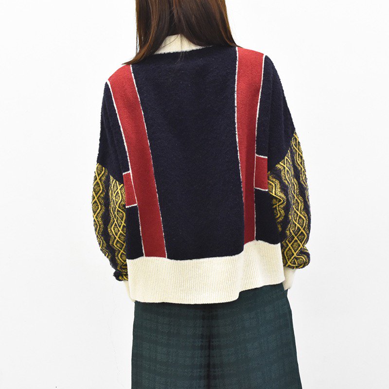 最旬ダウン YUKI YUKI Line SHIMANE Side Side Knit knit カジュアル