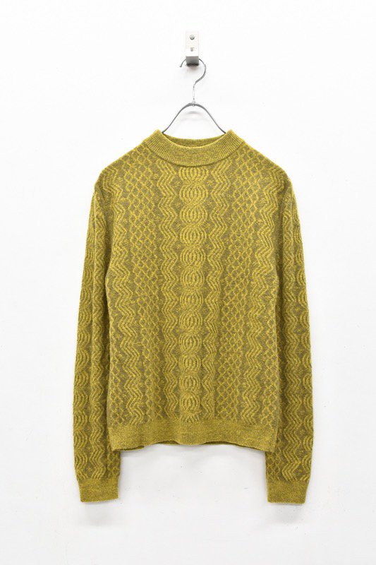 先行予約 YUKI SHIMANE / Primitive knit top - YELLOW