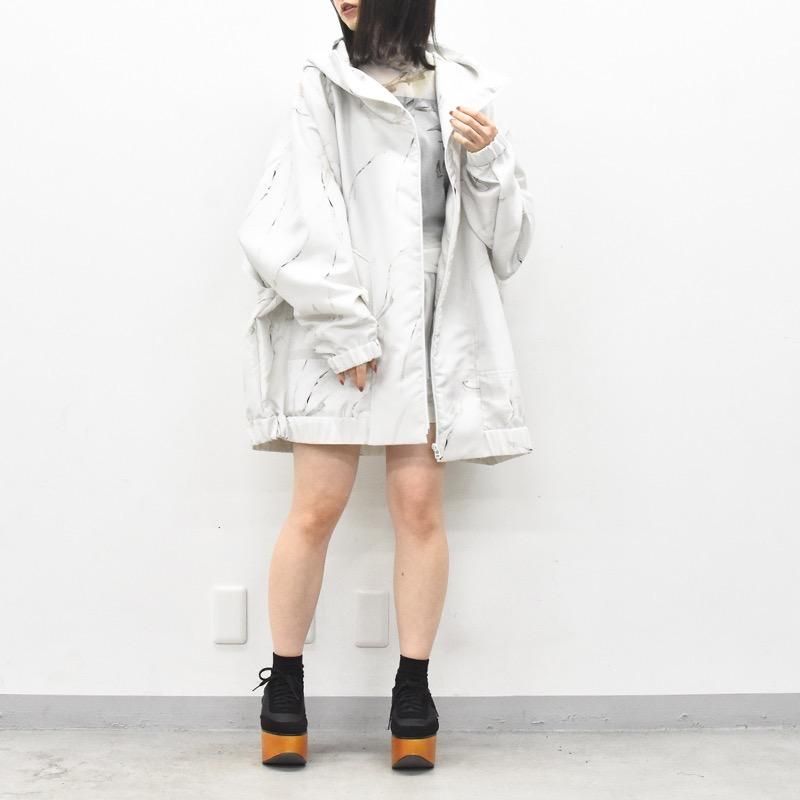 再入荷 BALMUNG / グラフィックハイネックビッグパーカー - Misty