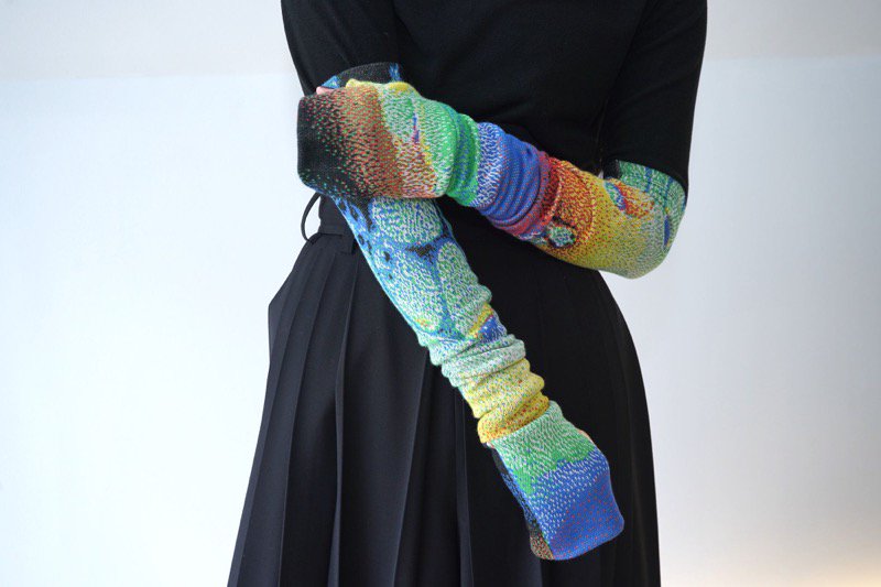 HATRA / Ink Scape Arm Cover magma - CRACKFLOOR WEBSHOP