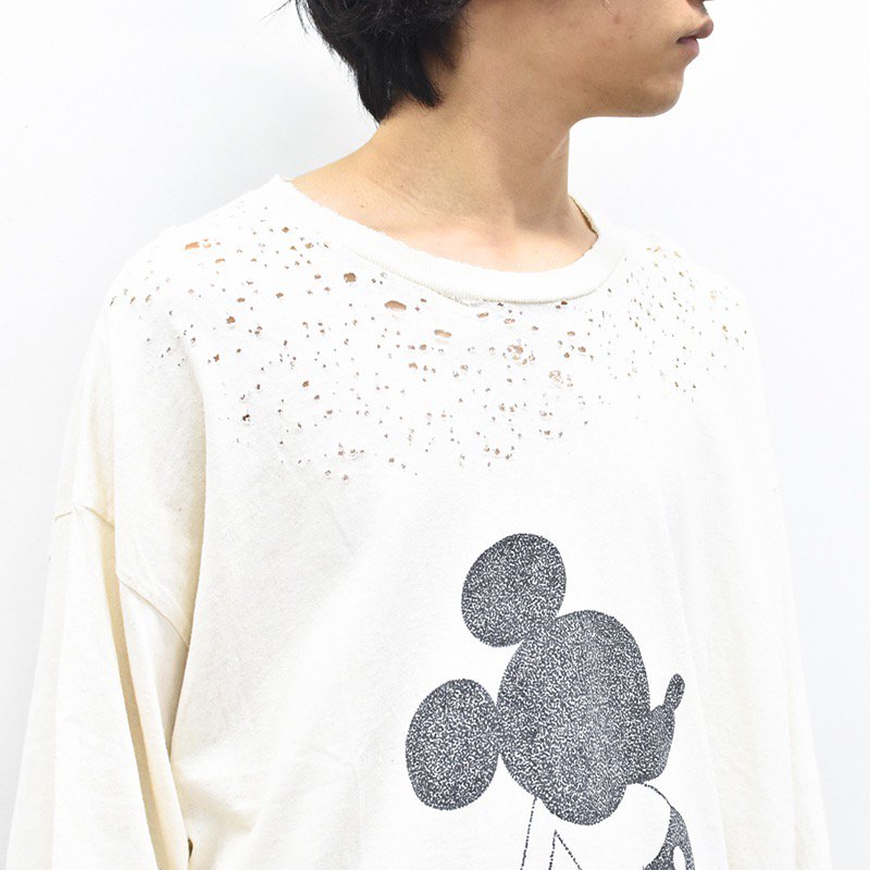 NKGW / CRASH T-SHIRT by T.FURUYAMA MOUSE - BEIGE - CRACKFLOOR WEBSHOP