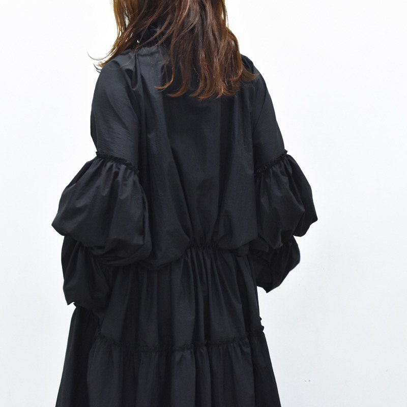 HOUGA / kiki dress - BLACK - CRACKFLOOR WEBSHOP