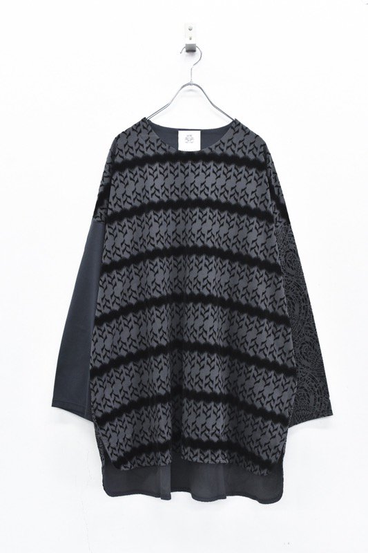 STOF / Melting Textile Pullover - BLACK - CRACKFLOOR WEBSHOP