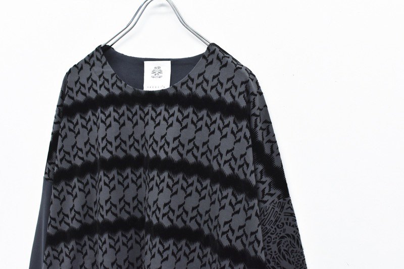 STOF / Melting Textile Pullover - BLACK - CRACKFLOOR WEBSHOP