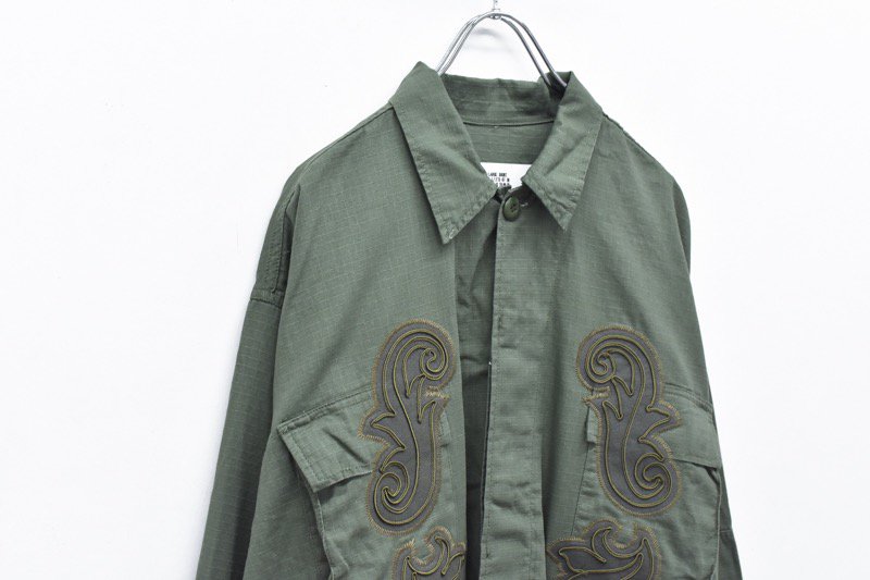 elephant TRIBAL fabrics / Code Embroidery BDU Jacket - KHAKI - CRACKFLOOR  WEBSHOP
