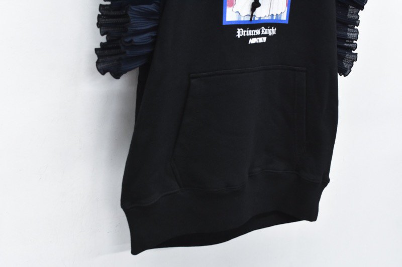 NON TOKYO / PLEATS FRILL NO-SLEEVE SWEAT - BLACK - CRACKFLOOR WEBSHOP