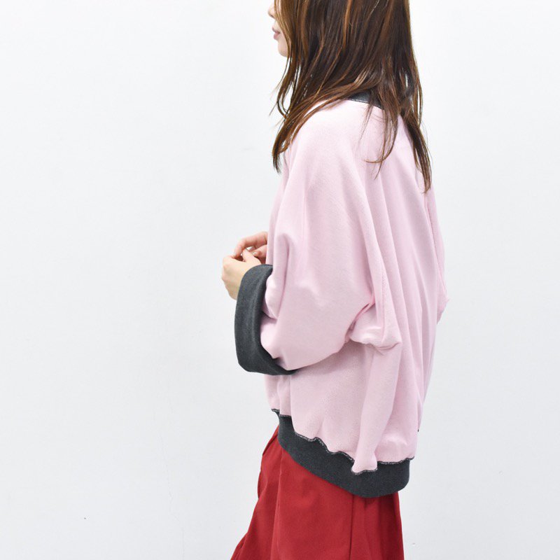 NKGW / REVERSIBLE IN-SIDE OUT SWEAT - GRAY/PINK - CRACKFLOOR WEBSHOP