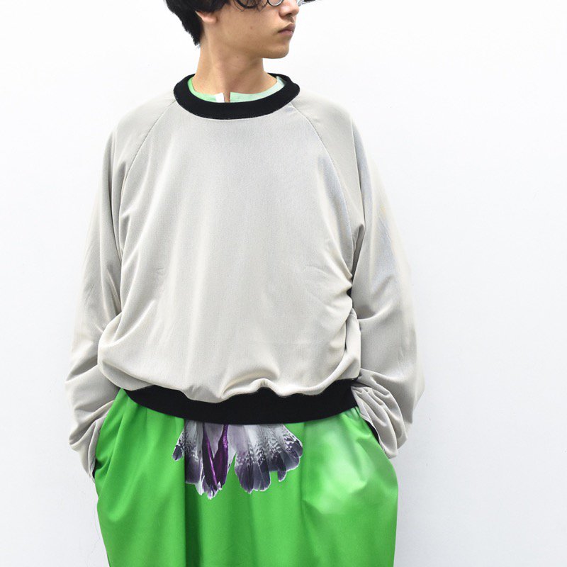 NKGW / REVERSIBLE IN-SIDE OUT SWEAT - BLACK/IVOLY - CRACKFLOOR WEBSHOP