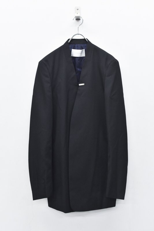 prasthana / LC1 lapel less jacket - BLACK - CRACKFLOOR WEBSHOP