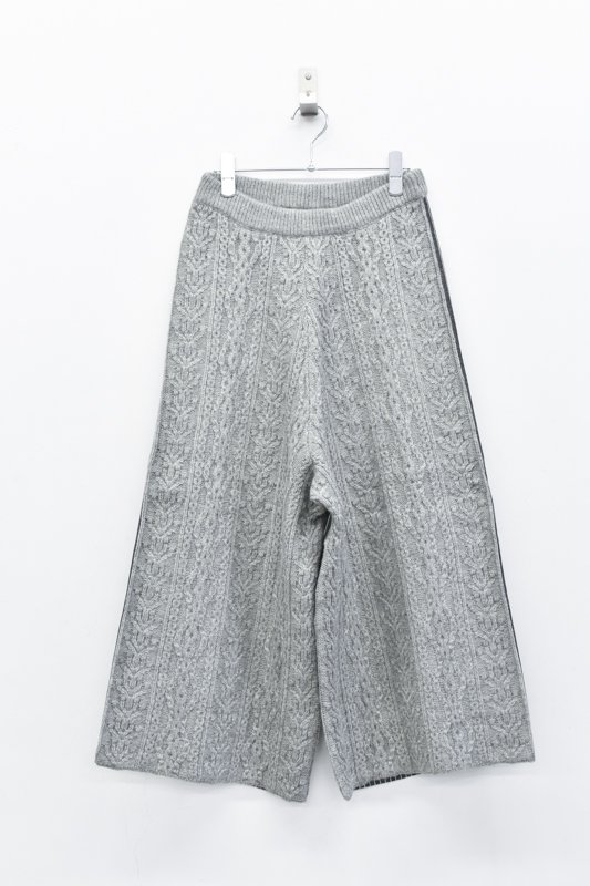 bedsidedrama / Chef knit pants - GREY - CRACKFLOOR WEBSHOP