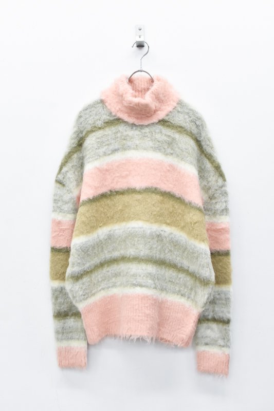 SESSIONS by STORAMA / Dragon border turtle sweater - PINK